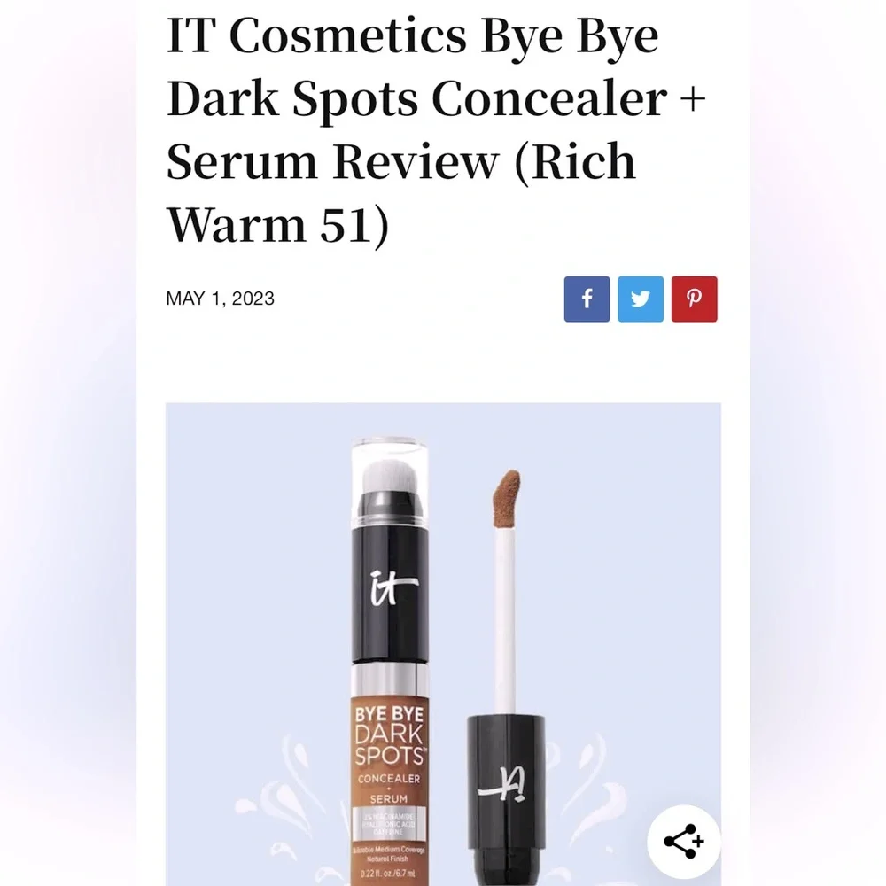 IT Cosmetics Bye Bye Dark Spots Concealer - Rich Warm 51